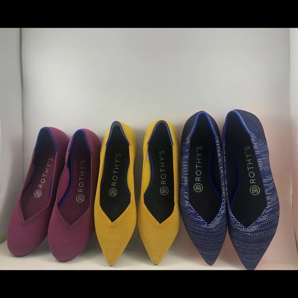 Rothy’s Shoes Lot of 3 Round and Flat toe Size 6 - Picture 2 of 7
